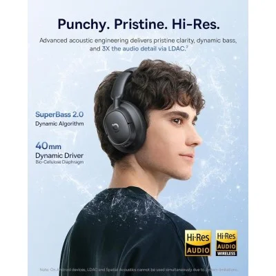 Baseus Bass BH1 Lite Wireless Headphones - Cosmic Black